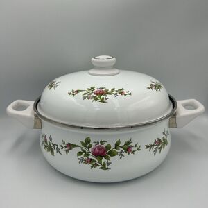 Johann Haviland Floral Ceramic Cookware Pot